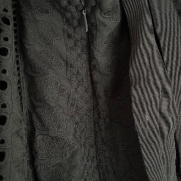 Free People Mikayla Navy Eyelet Ruffle Open-Back Jumpsuit | Size S - Picture 11 of 12